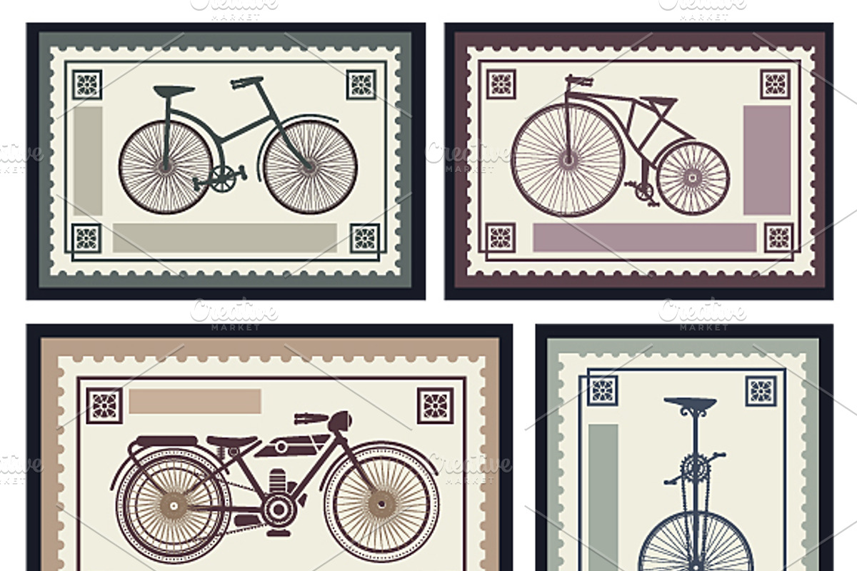 Retro Vintage Bike PNG PDF EPS, an Object Graphic by AlexZeL (Photo 4 of 6)
