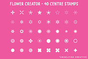 Flower Creator Procreate Brush Set, a Brush Add-On by AngelfishCreative (Thumbnail 5 of 9)