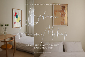 8 Bedroom Frame Mockup Set