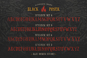 Black Poser Blackletter Typeface, a Blackletter Font by alit design (Thumbnail 9 of 17)