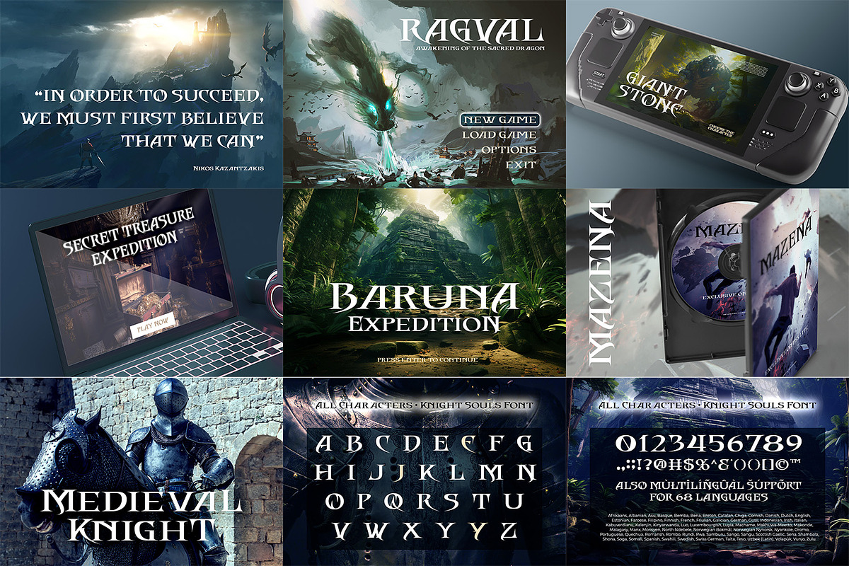 Special Game Font Bundle, a Script Font by Ditatype (Photo 4 of 12)