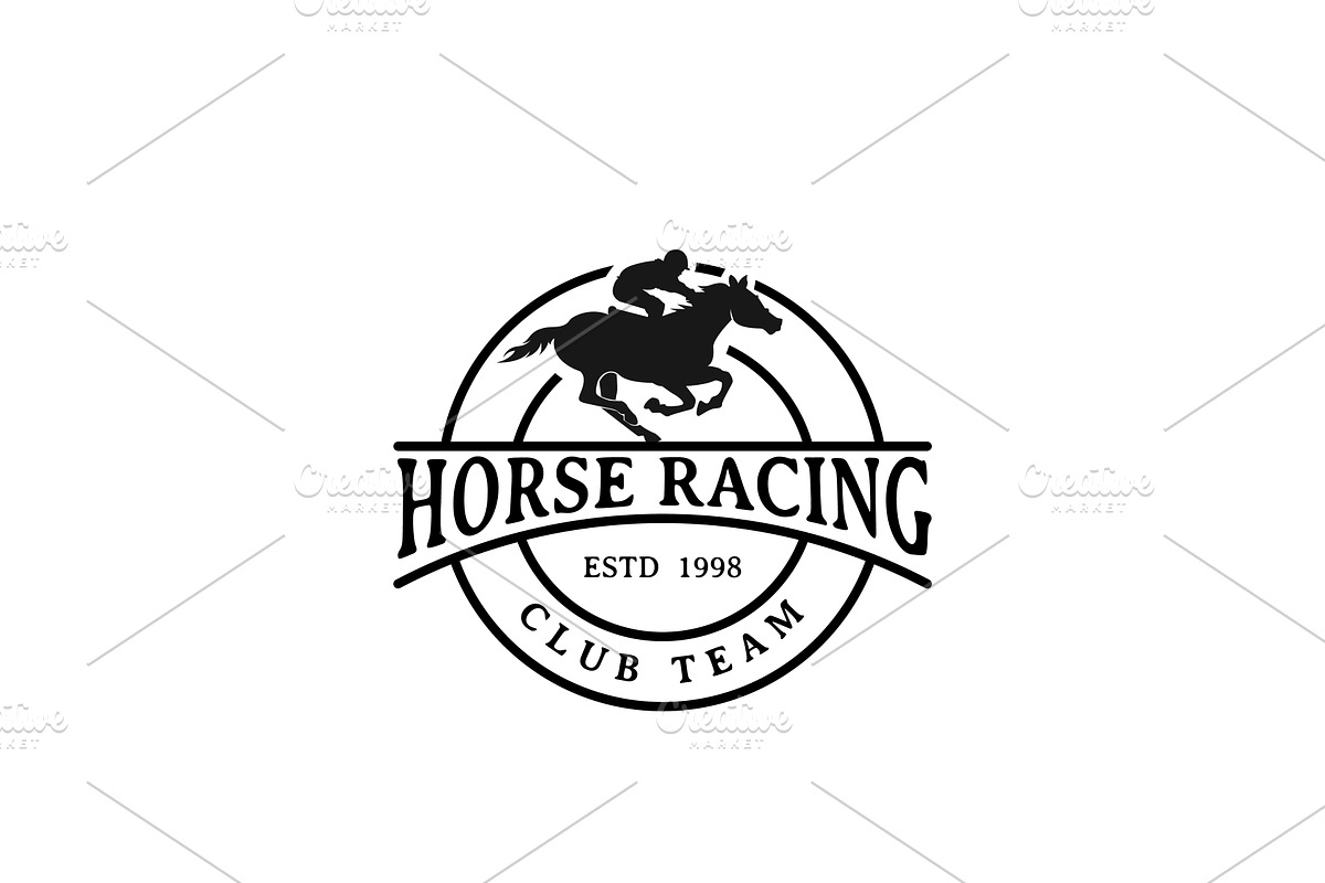 Vintage Horse Racing Logo