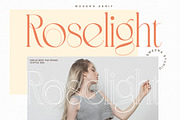 Roselight - Modern Elegant Display, a Serif Font by Qweera Studio (Thumbnail 1 of 12)