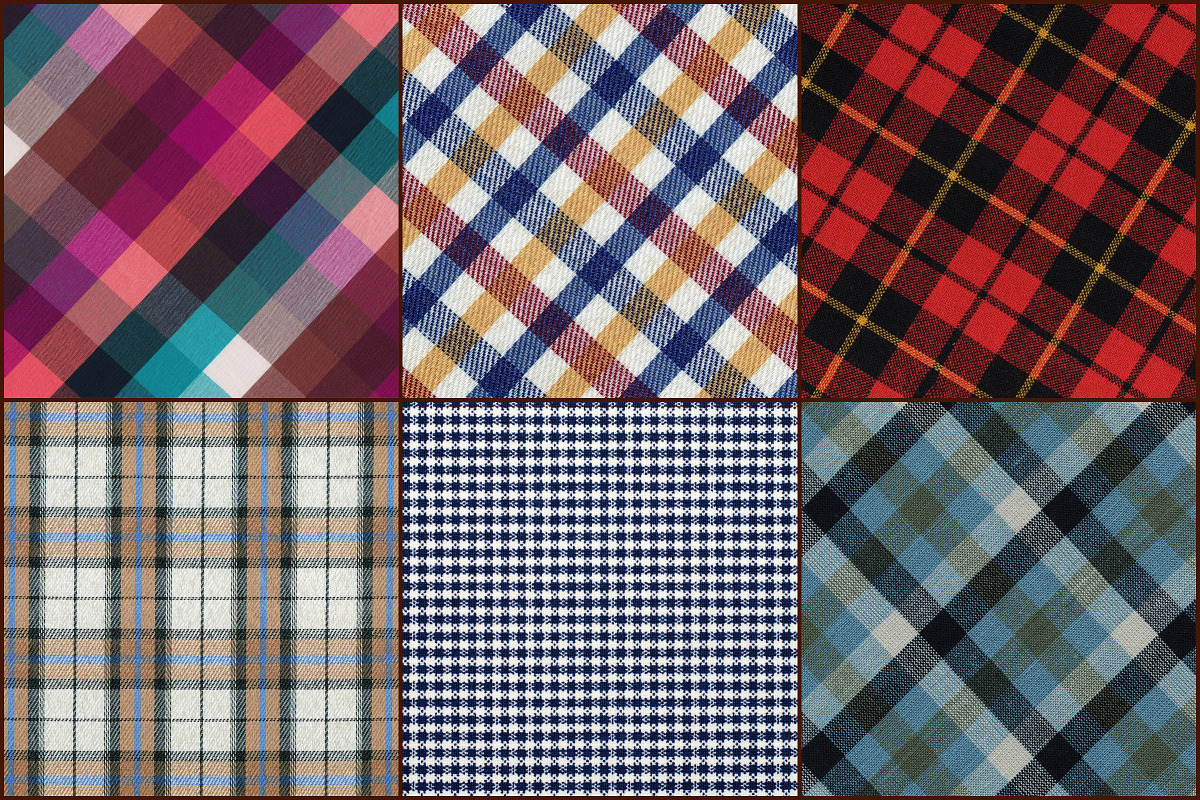 Tartan Fabric Textured Papers, a Pattern Graphic by FrankiesDaughtersDesign (Photo 3 of 3)