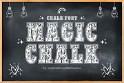 Magic Chalk - Displays Chalk Font, a Font by KiddoGlyphs Studio (Thumbnail 1 of 3)