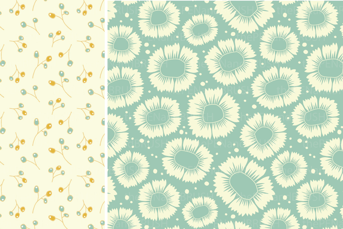 Spring Floral Patterns - Vector, a Pattern Graphic by The Pen and Brush (Photo 4 of 5)