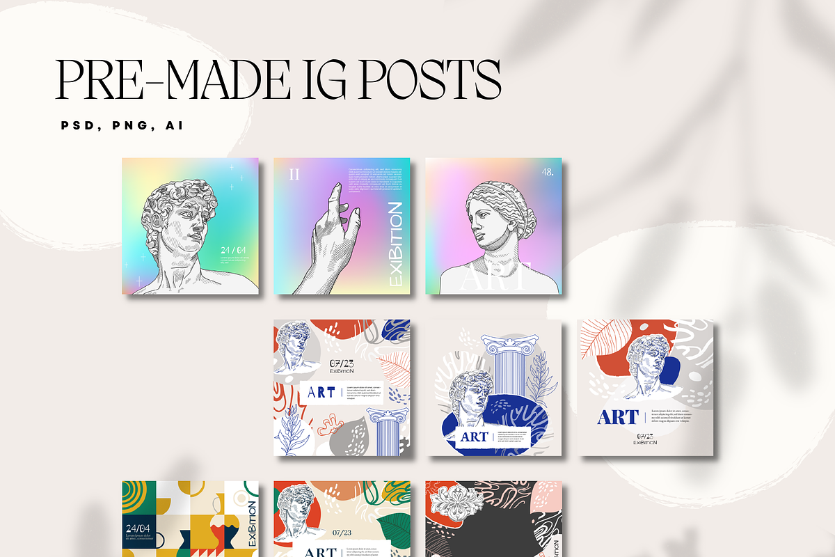 Art of Sculpture. Nostalgia Posters, an Object Graphic by ChristinaDesigns (Photo 8 of 9)