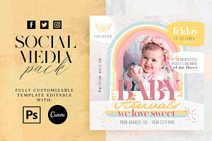 Baby Arrivals Social Media Pack