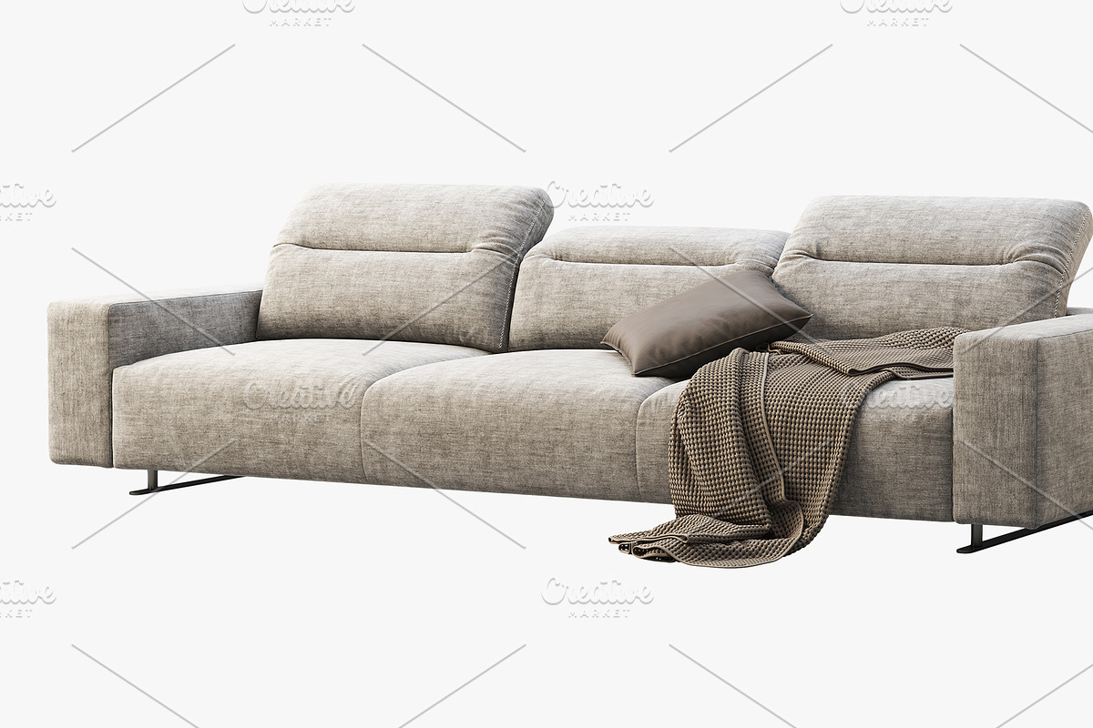 BoConcept Hampton 3-seater sofa, a Furniture 3D Model by 3dmitruk (Photo 6 of 11)