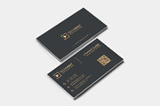 Gold Minimal Business Card, a Business Card Template by Shahjhan (Thumbnail 2 of 3)
