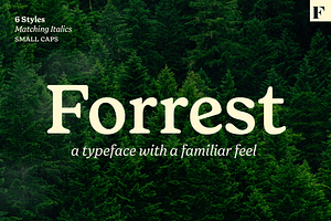 Forrest Friendly Serif Family