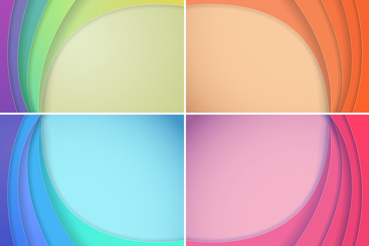 Material Design Background Set, a Technology Illustration by RaZZeRs (Photo 1 of 5)