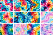 Tie-Dye Seamless Patterns, a Pattern Graphic by Digidz (Thumbnail 3 of 6)