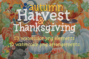 Watercolor Harvest&thanksgiving