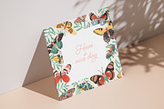 Frame background with butterflies, an Animal Illustration by Good Studio (Thumbnail 3 of 3)