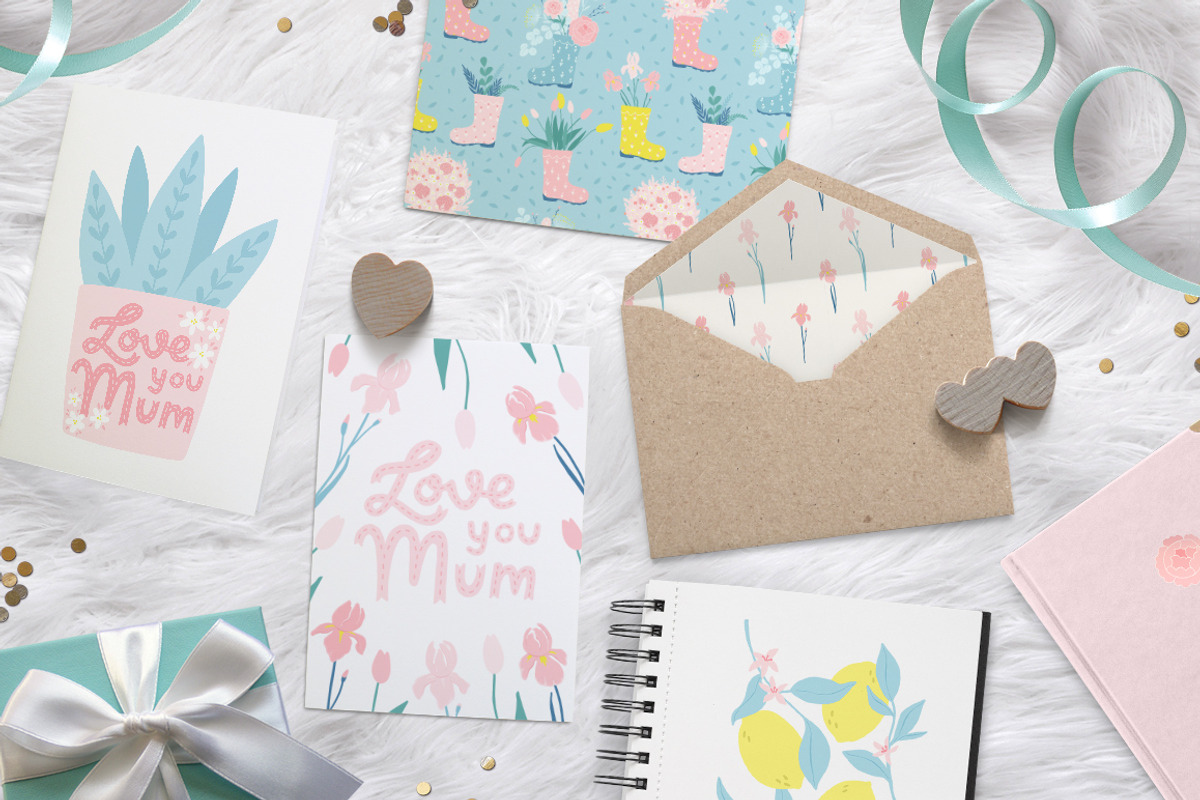 Mother's Day prints and patterns, a Pattern Graphic by Inna Moreva (Photo 6 of 10)