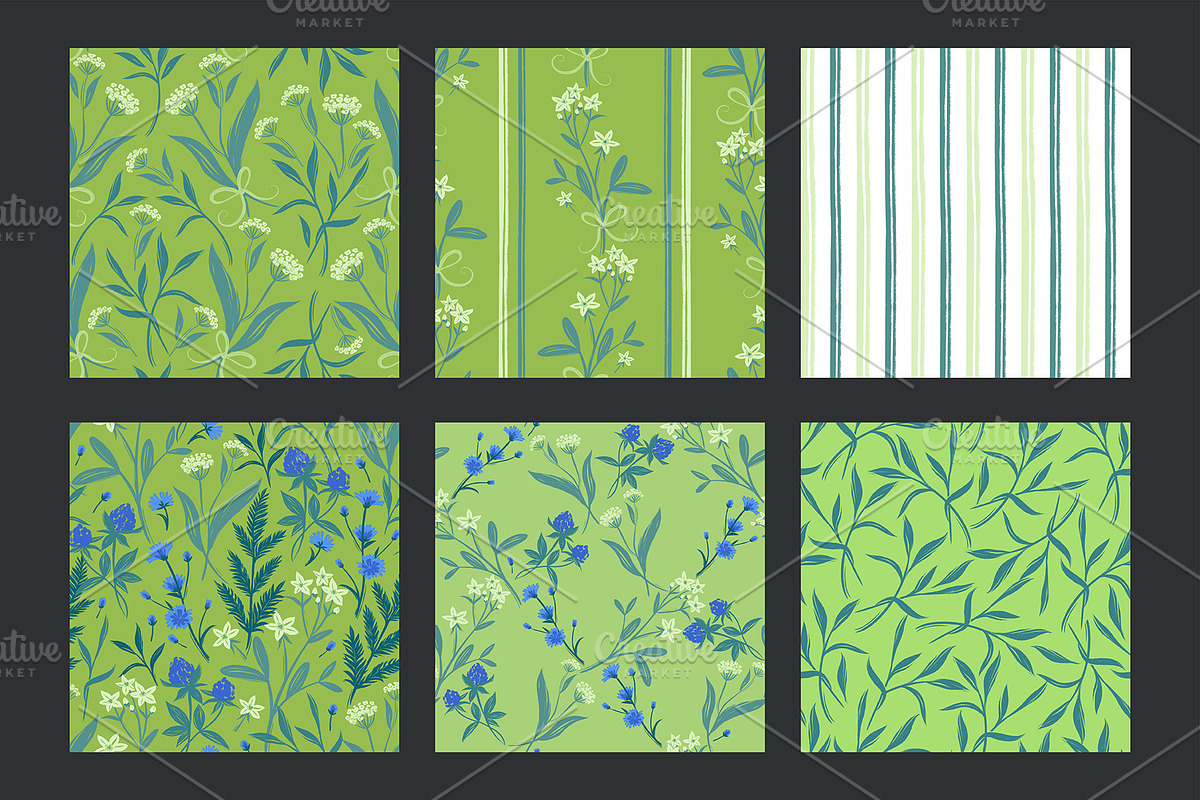 Meadow Flowers, a Pattern Graphic by MarynArts (Photo 3 of 9)