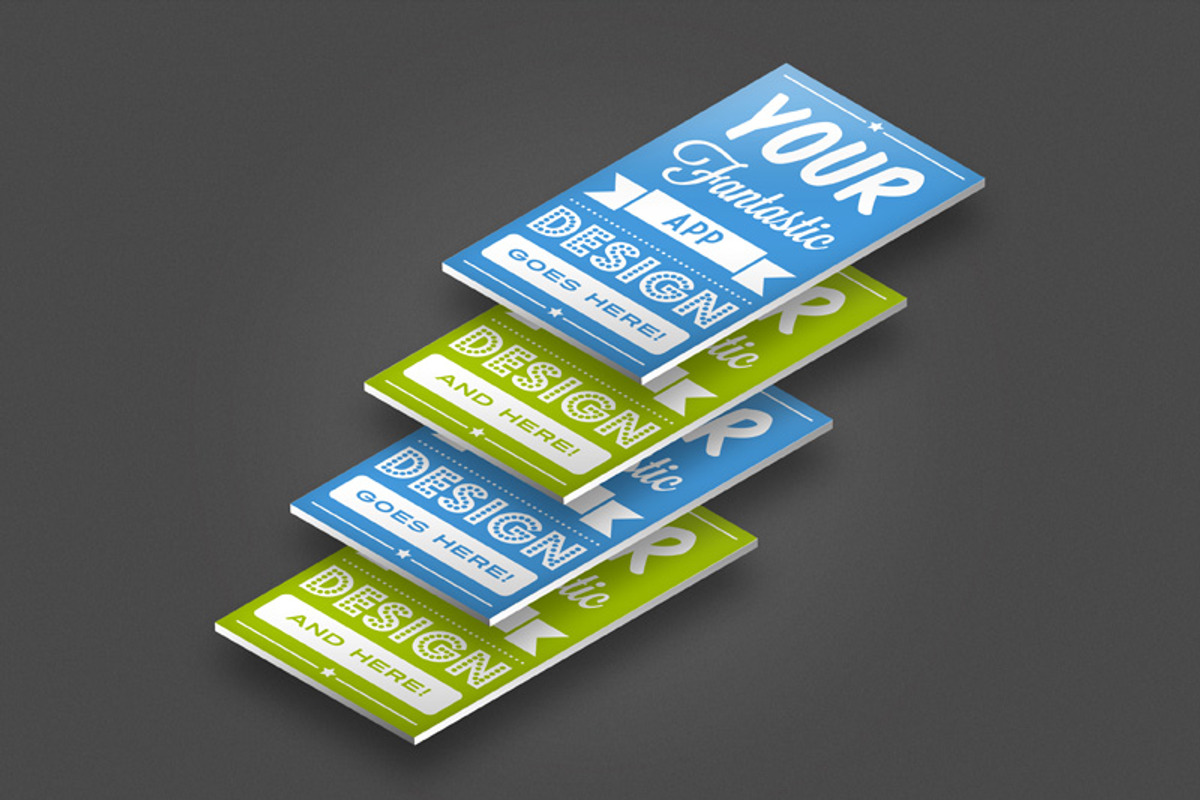 Isometric GS4 App Mockup Bundle, a Templates & Theme by PitchStock (Photo 4 of 5)