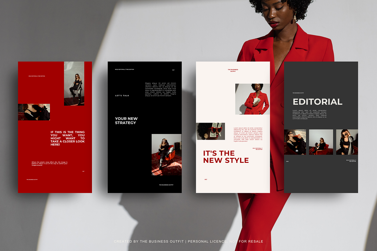 CANVA Bold Red Insta Posts & Stories, a Social Media Template by thebusinessoutfit (Photo 20 of 28)