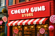 Chewy Gumb - Playful Display Font, a Sans Serif Font by Vesvocrea (Thumbnail 6 of 10)