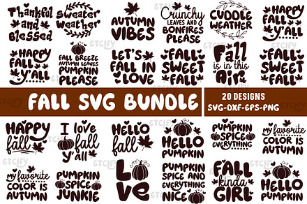 Fall SVG Bundle, Autumn Svg Bundle