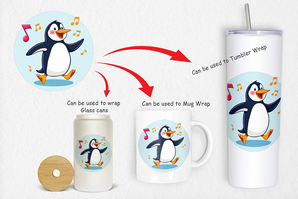 Dancing Penguin Clipart, a Graphic by Artnoy (Photo 4 of 5)