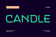 Candle Modern Tech Futuristic Sans S