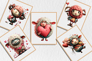 Quirky Valentine Day Lamp Clipart, a Seasonal Illustration by Rose Art (Thumbnail 5 of 7)