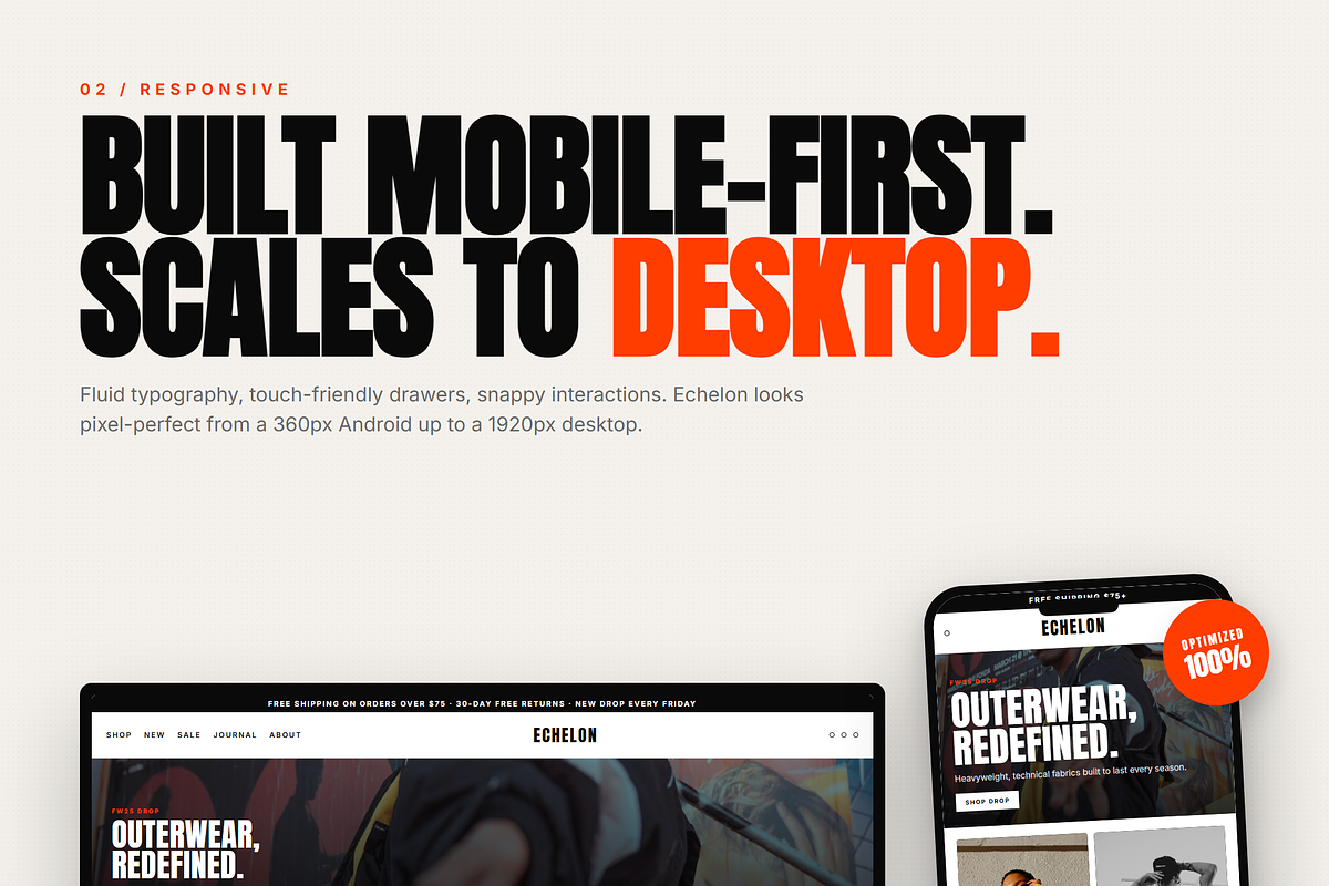 Echelon Streetwear Shopify Theme, a Shopify Template by Ibnul Jaif Farabi (Photo 2 of 8)