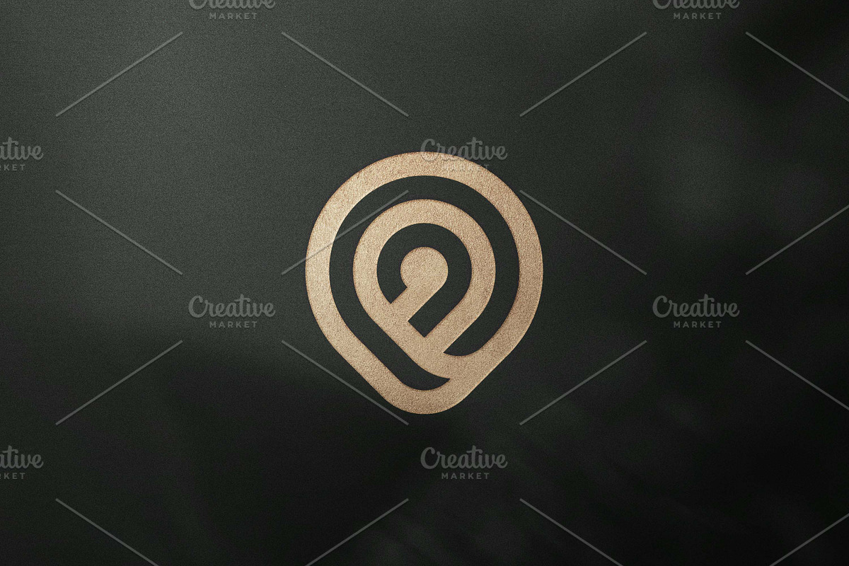 Letter A Pin Logo Templates, a Branding & Logo Template by ganuDESIGN (Photo 1 of 3)