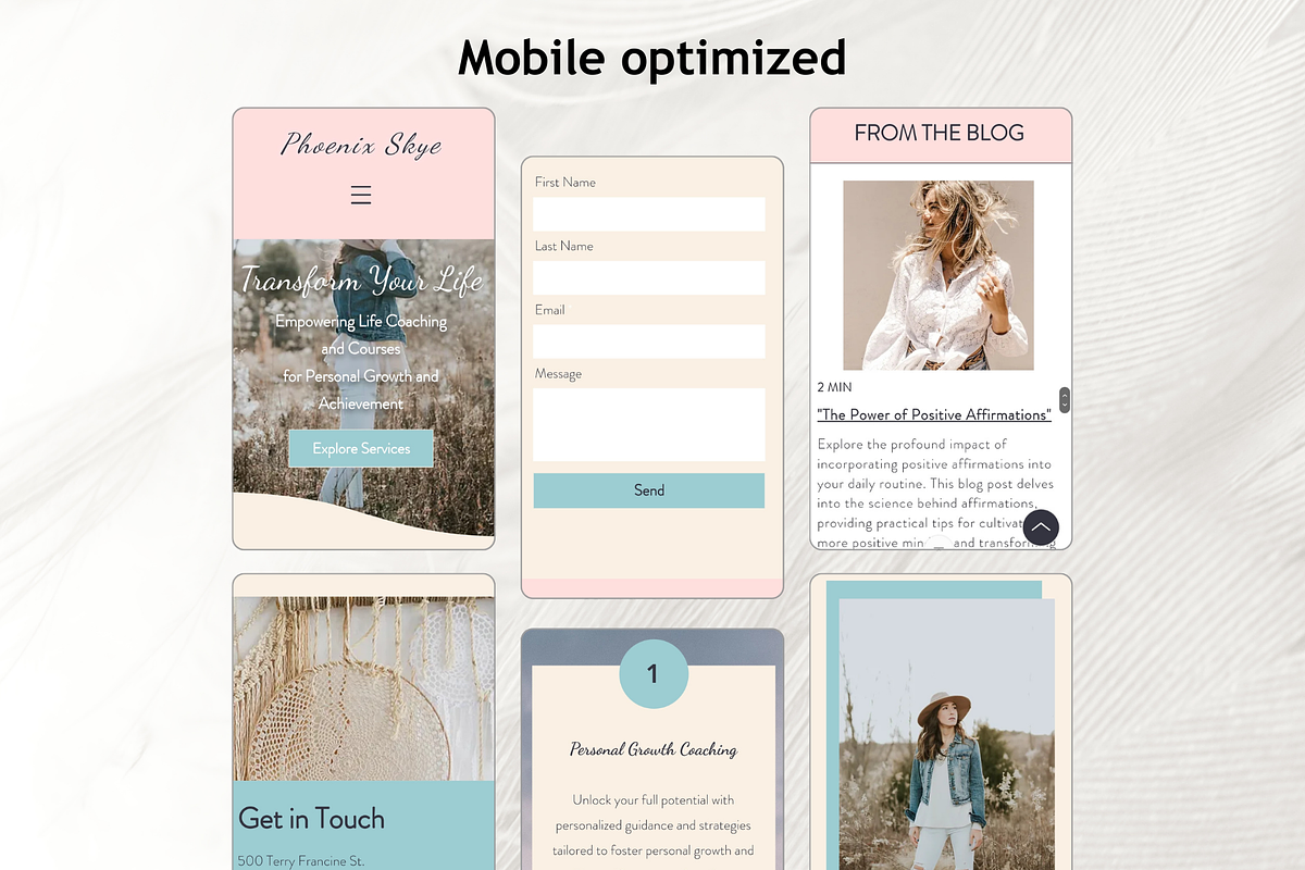 Coaching Wix Website Template, a Wix Template by Mindful Digital Co. (Photo 6 of 10)