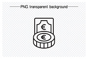 Euro Money Icons Set, an Outline Icon by Designfour (Thumbnail 2 of 7)