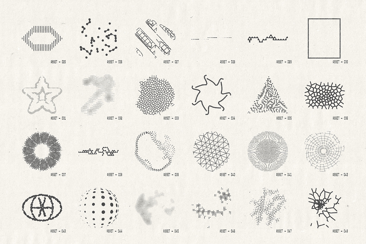 Geometric Interference Collection, an Object Graphic by Vanzyst (Photo 5 of 12)