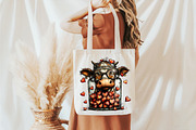 Funny Peeking Valentine Cow Clipart, an Illustration by designcity5 (Thumbnail 4 of 5)