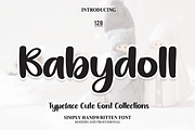 Babydoll | Script Font, a Script Font by Scratchones (Thumbnail 1 of 8)