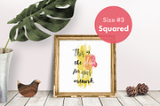 Frame Mockup w/ Philodendron & Decor, a Print Template by Hype Your Prints (Thumbnail 4 of 10)