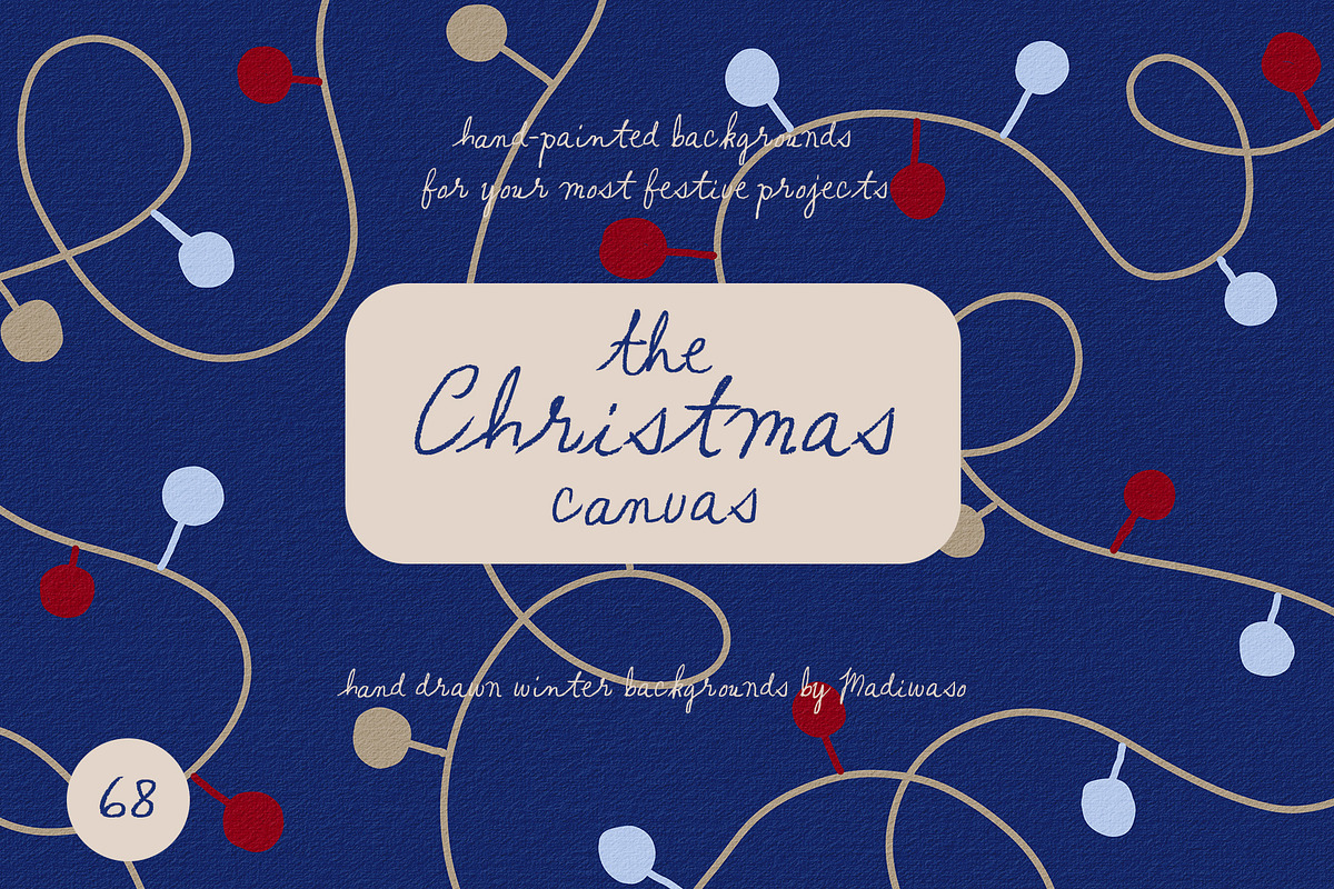 Hand-Painted Christmas Backgrounds, a Background Graphic by Madiwaso (Photo 15 of 15)