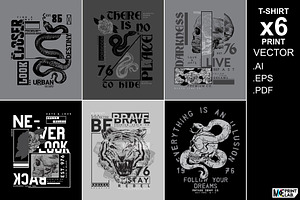 BLACK LINE T-SHIRT PRINT PACK