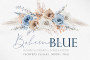 Watercolor Flower - Boho Bluerose, an Illustration by Beigetime (Thumbnail 1 of 13)
