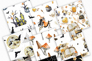 Watercolor Halloween Patterns, a Pattern Graphic by SvetaArtStore (Thumbnail 2 of 5)