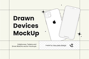 Drawn Devices Mockup, a Device Mockup by Mau Pass Design (Thumbnail 1 of 4)