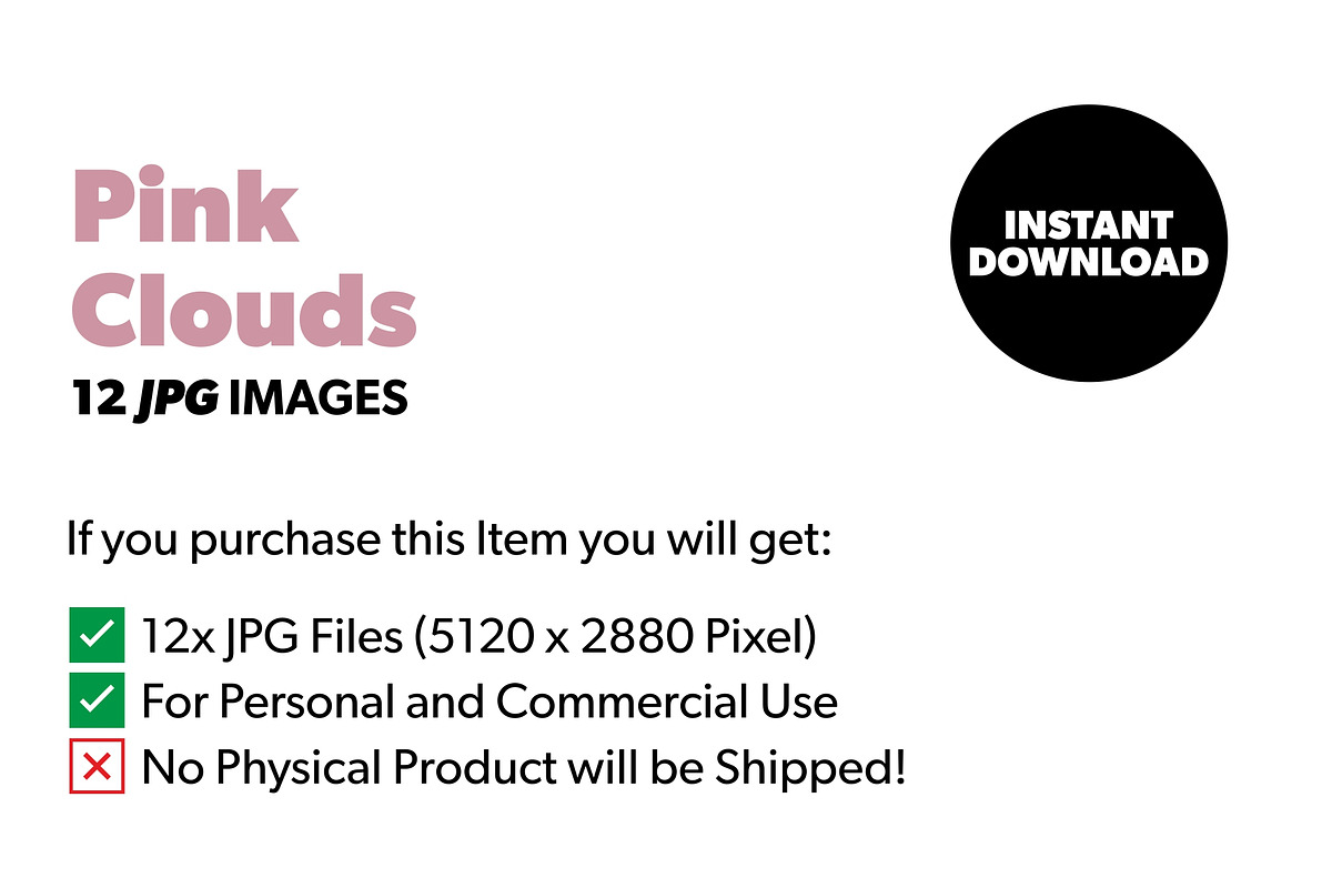 #008 Pink Clouds Sky Collection, a Decorative Illustration by amoncreate (Photo 3 of 15)