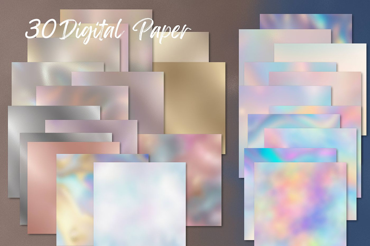 30 Metallic & GOLD FOIL GRADIENT, a Graphic by UniqueMe (Photo 1 of 11)