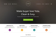 Yota - Creative WordPress Theme, a WordPress Template by ThemeFocus (Thumbnail 1 of 3)