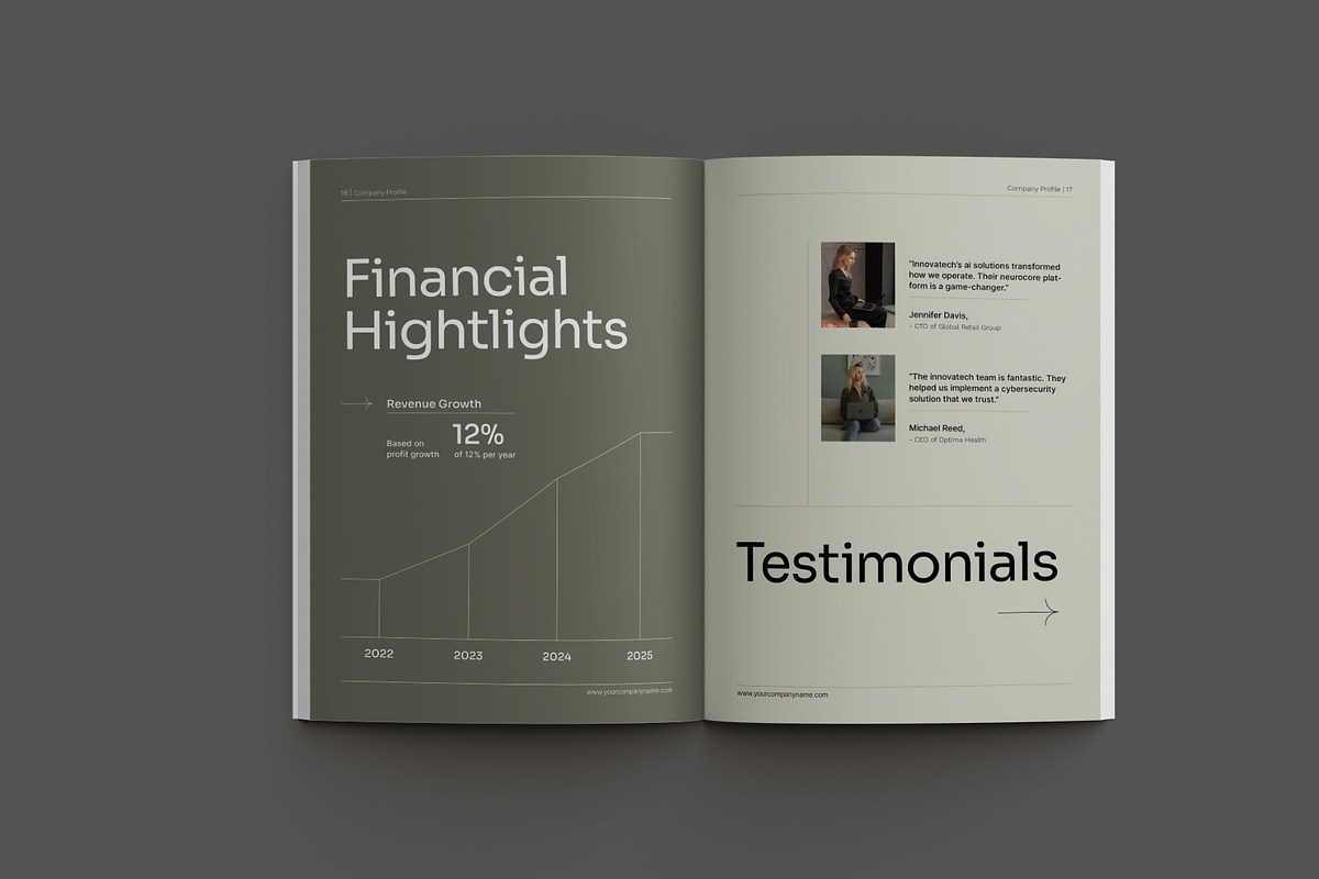 Modern Company Profile, a Brochure Template by Neermana (Photo 10 of 12)