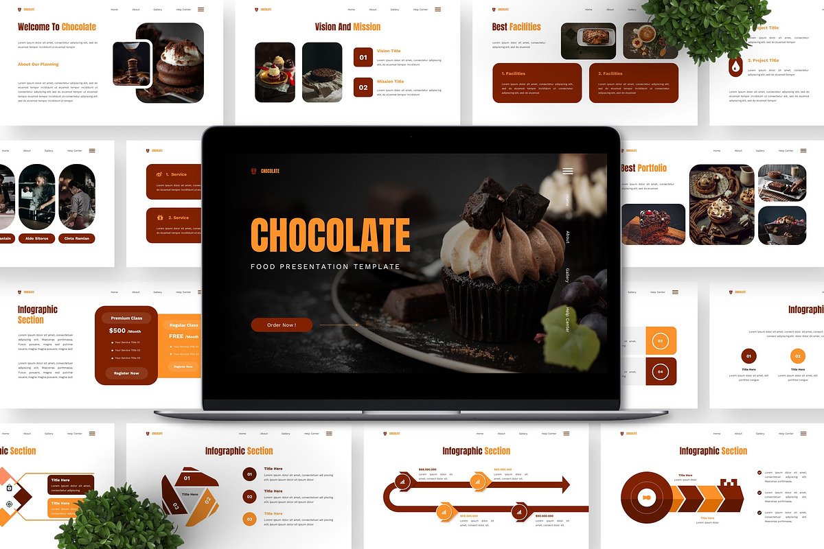 Chocolate - Food Powerpoint preview 4