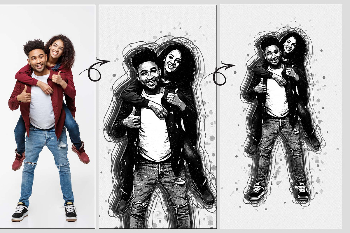 Inktober Drawing Photoshop Action, an Action Add-On by MRI STUDIO (Photo 6 of 15)