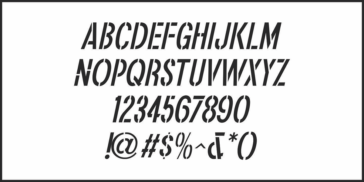 Sandwell Stencil JNL, a Sans Serif Font by Jeff Levine Fonts (Photo 5 of 5)