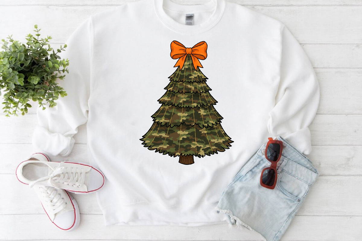 Coquette Camo Tree Glitter Christmas, an Illustration by Craft Nest (Photo 6 of 6)