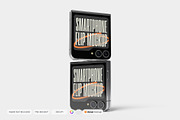 Smartphone Galaxy Z Flip Mockup V1, an Android Mockup by DSNA Mockup (Thumbnail 4 of 6)